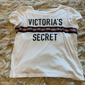 victoria secret white t shirt